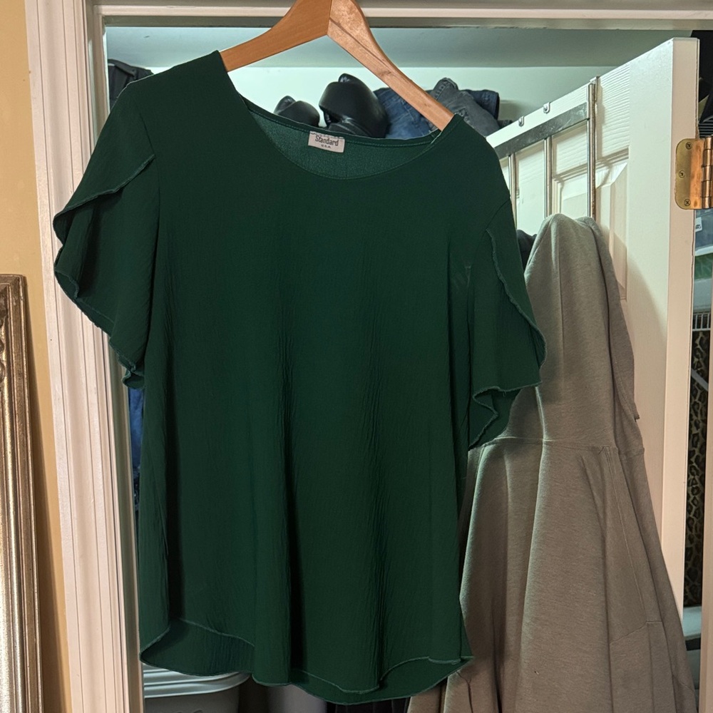 Elegant Dark Green Women's Blouse